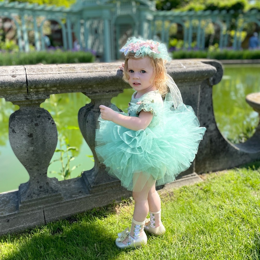 New York Couture Handmade BABY Girl PIXIE DREAM Pastel Tutu Party Dress